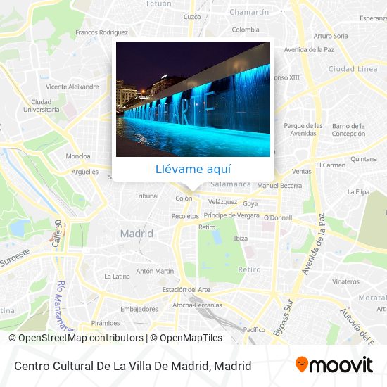 Mapa Centro Cultural De La Villa De Madrid
