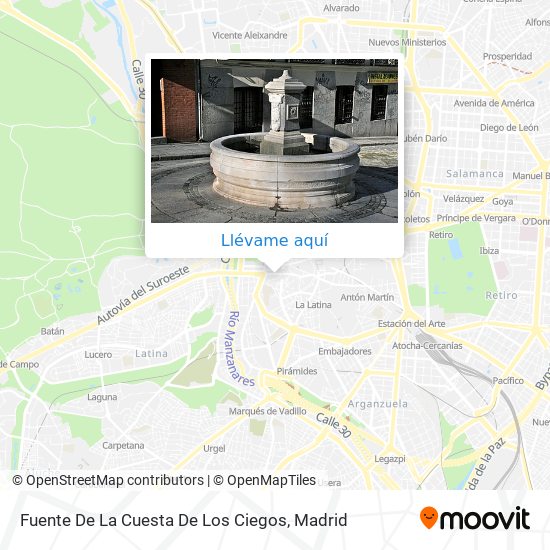 Como Llegar A Fuente De La Cuesta De Los Ciegos En Madrid En Autobus Metro O Tren Moovit