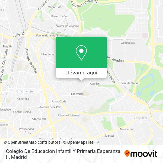 Mapa Colegio De Educación Infantil Y Primaria Esperanza II