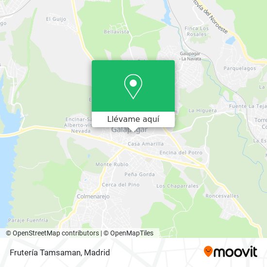Mapa Frutería Tamsaman
