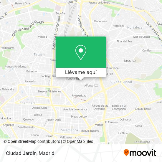 Mapa Ciudad Jardín