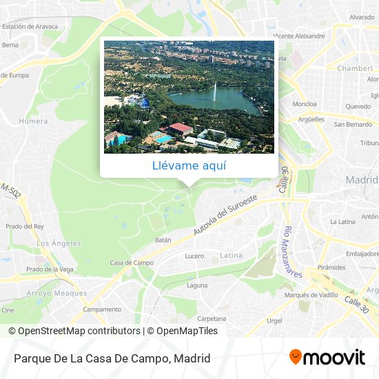 Mapa Parque De La Casa De Campo