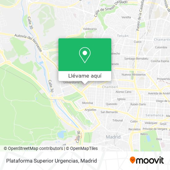 Mapa Plataforma Superior Urgencias