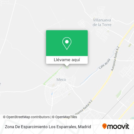 Mapa Zona De Esparcimiento Los Esparrales