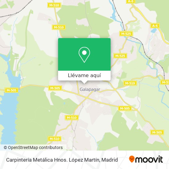 Mapa Carpintería Metálica Hnos. López Martín