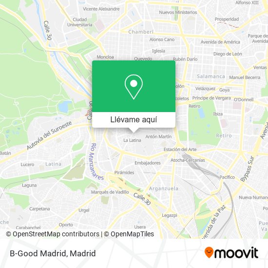Mapa B-Good Madrid