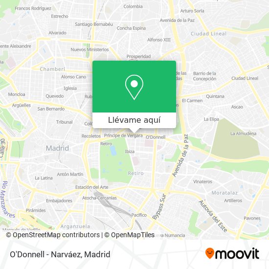 Mapa O'Donnell - Narváez