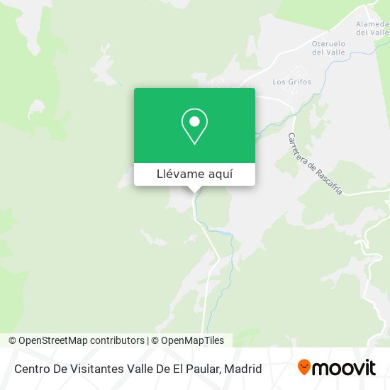 Mapa Centro De Visitantes Valle De El Paular
