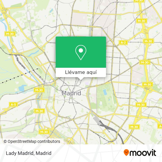 Mapa Lady Madrid