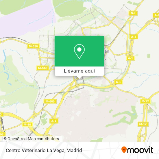 Mapa Centro Veterinario La Vega