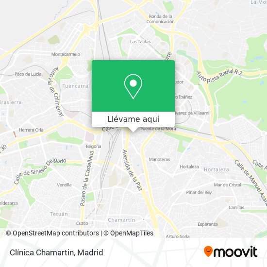 Mapa Clínica Chamartin