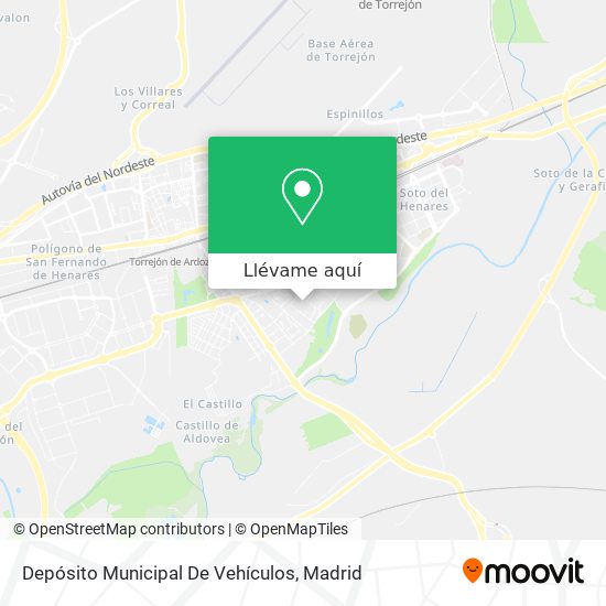 Mapa Depósito Municipal De Vehículos