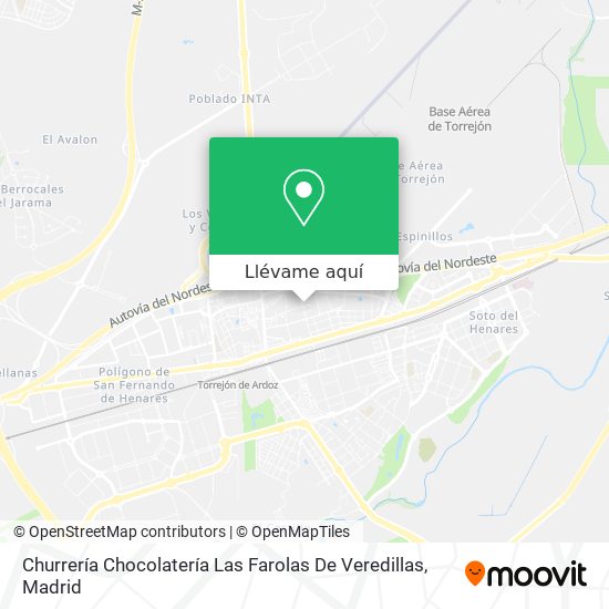 Mapa Churrería Chocolatería Las Farolas De Veredillas