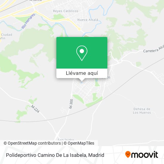 Mapa Polideportivo Camino De La Isabela