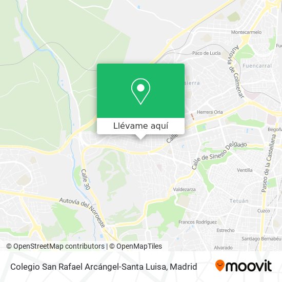 Mapa Colegio San Rafael Arcángel-Santa Luisa