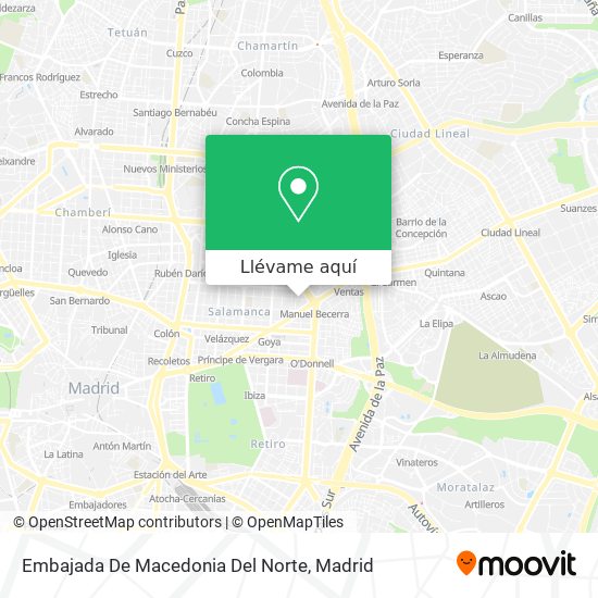 Mapa Embajada De Macedonia Del Norte