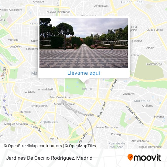 Mapa Jardines De Cecilio Rodríguez