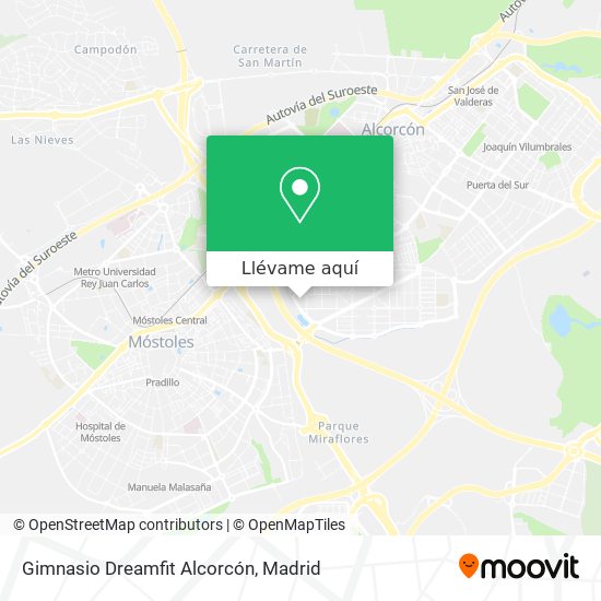 Mapa Gimnasio Dreamfit Alcorcón