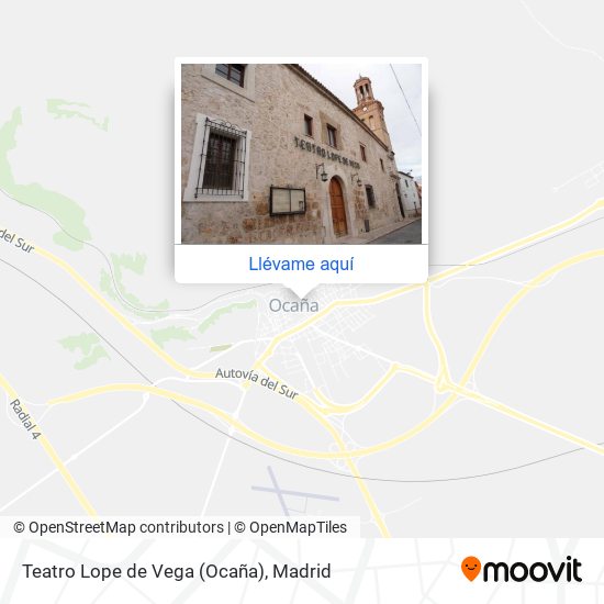 Mapa Teatro Lope de Vega (Ocaña)