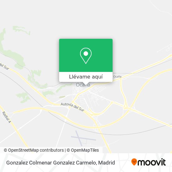 Mapa Gonzalez Colmenar Gonzalez Carmelo