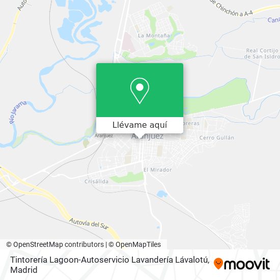 Mapa Tintorería Lagoon-Autoservicio Lavandería Lávalotú