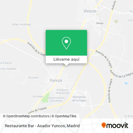 Mapa Restaurante Bar - Asador Yuncos