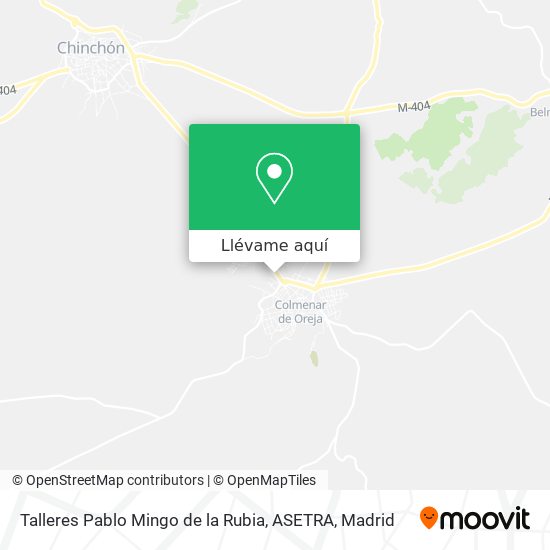 Mapa Talleres Pablo Mingo de la Rubia, ASETRA
