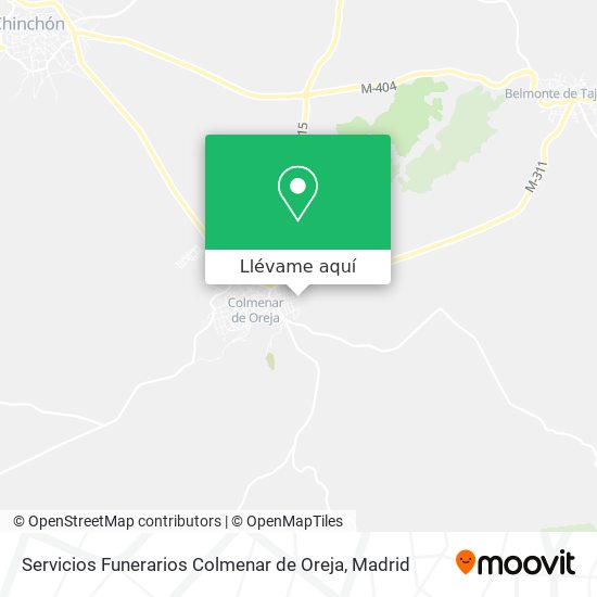 Mapa Servicios Funerarios Colmenar de Oreja