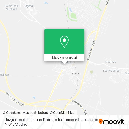 Mapa Juzgados de Illescas Primera Instancia e Instrucción N 01