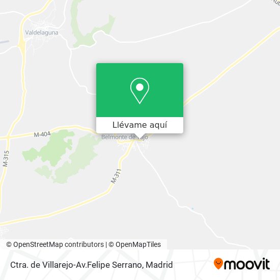 Mapa Ctra. de Villarejo-Av.Felipe Serrano