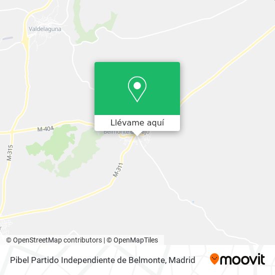 Mapa Pibel Partido Independiente de Belmonte