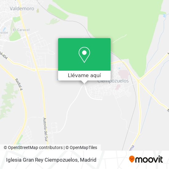 Mapa Iglesia Gran Rey Ciempozuelos