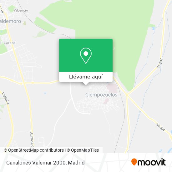 Mapa Canalones Valemar 2000