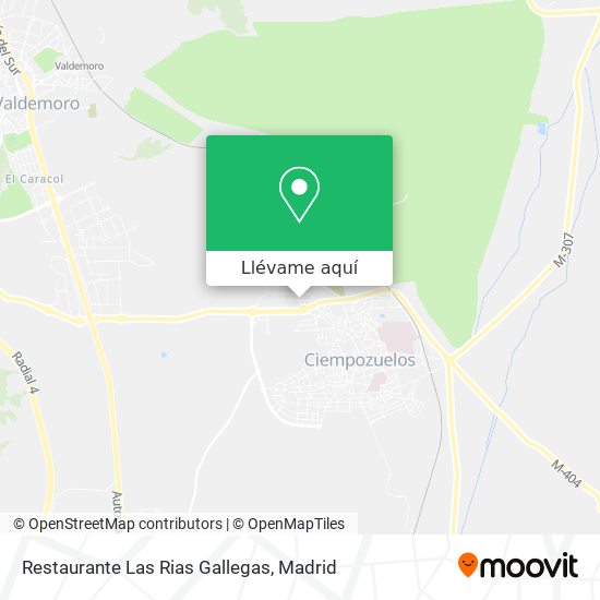 Mapa Restaurante Las Rias Gallegas