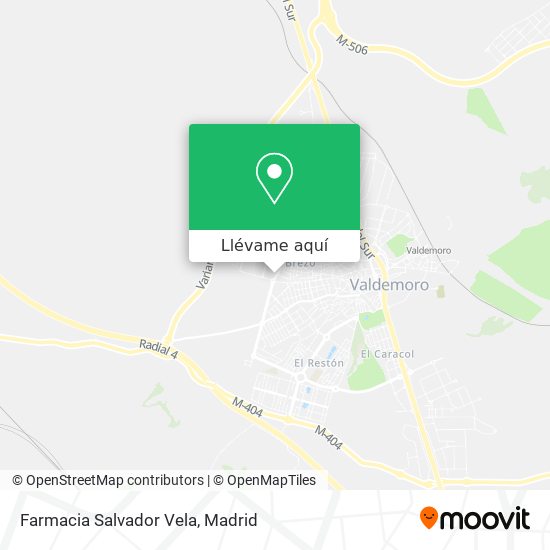 Mapa Farmacia Salvador Vela