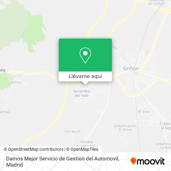 Mapa Damos Mejor Servicio de Gestion del Automovil