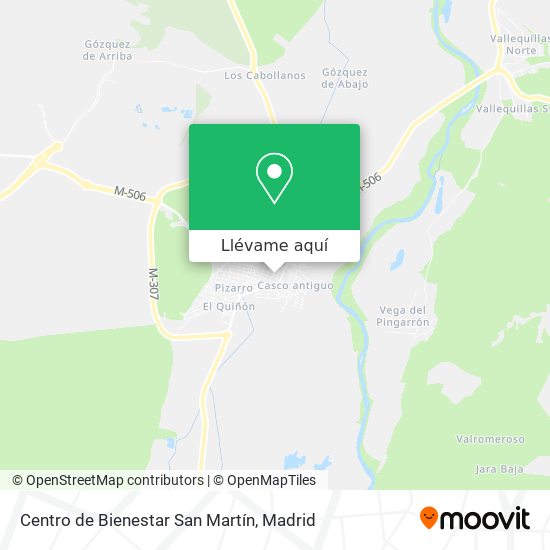 Mapa Centro de Bienestar San Martín