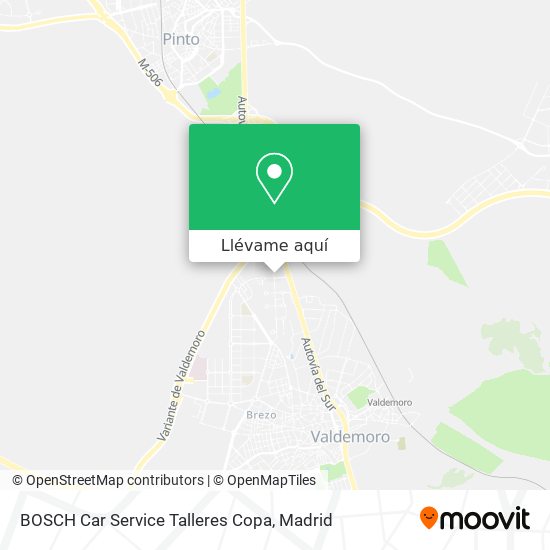 Mapa BOSCH Car Service Talleres Copa