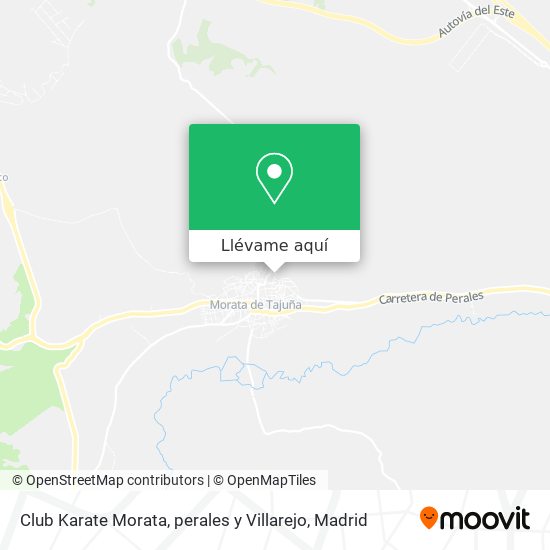 Mapa Club Karate Morata, perales y Villarejo