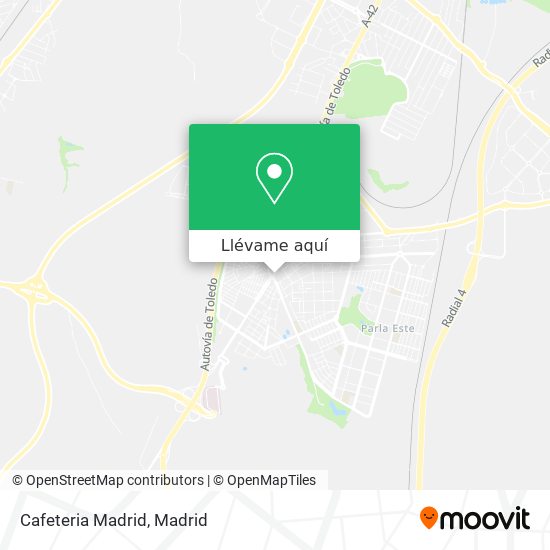 Mapa Cafeteria Madrid