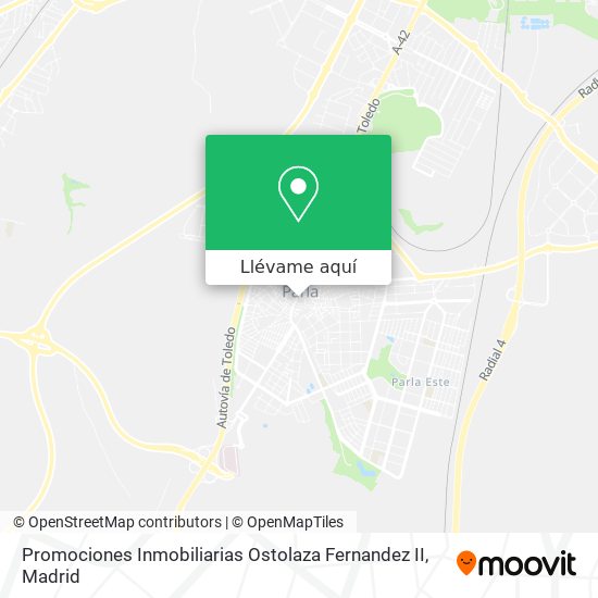 Mapa Promociones Inmobiliarias Ostolaza Fernandez II