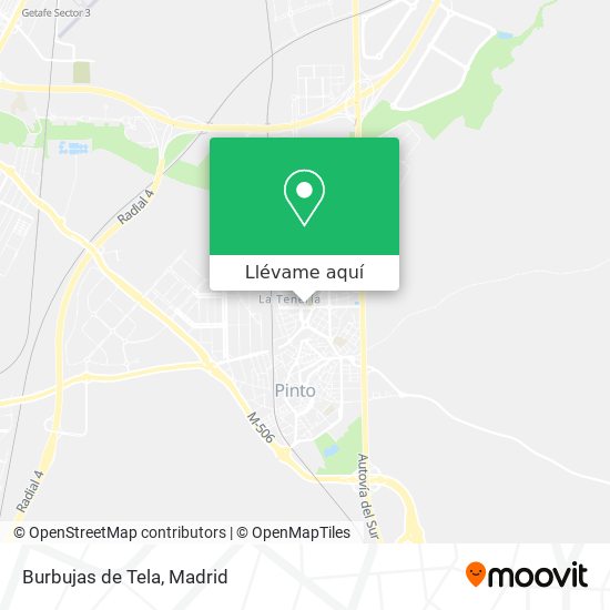 Mapa Burbujas de Tela