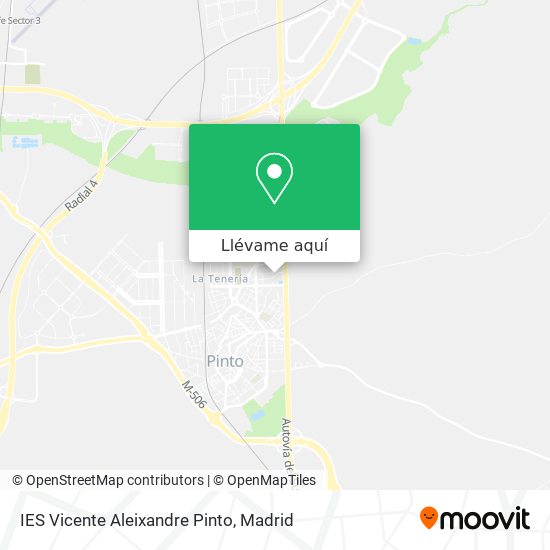 Mapa IES Vicente Aleixandre Pinto