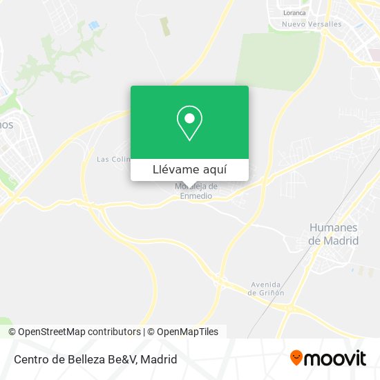 Mapa Centro de Belleza Be&V