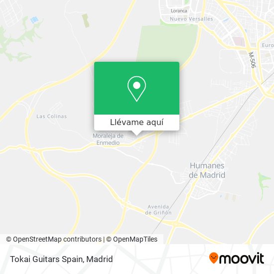 Mapa Tokai Guitars Spain