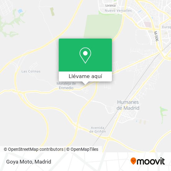 Mapa Goya Moto