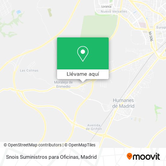 Mapa Snois Suministros para Oficinas