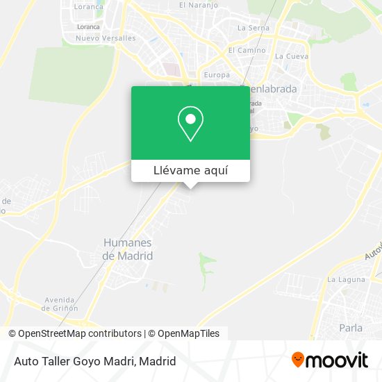 Mapa Auto Taller Goyo Madri