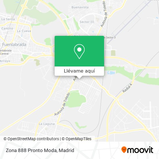 Mapa Zona 888 Pronto Moda