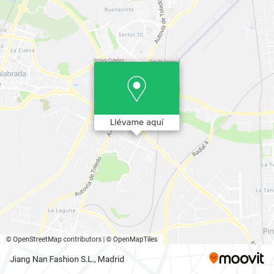 Mapa Jiang Nan Fashion S.L.